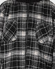 XXIII Albina Flannel Hood Shacket Black/White