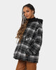 XXIII Albina Flannel Hood Shacket Black/White