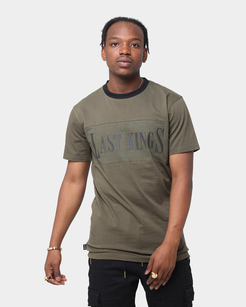 Last Kings Maze Panel Short Sleeve T-Shirt Army Green