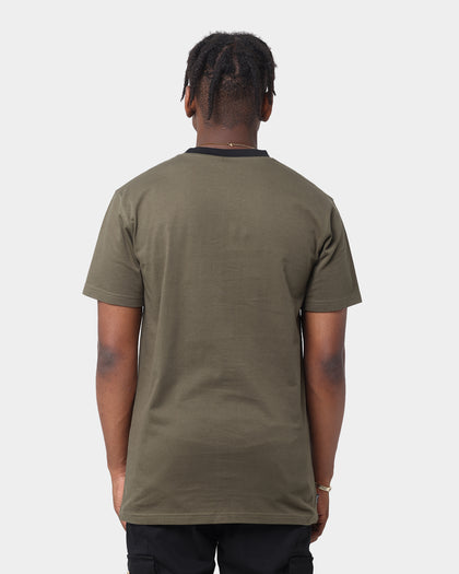 Last Kings Maze Panel Short Sleeve T-Shirt Army Green