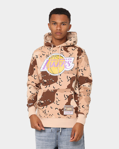 Mitchell & Ness Los Angeles Lakers Camo Reflective Hoodie Sand Camo