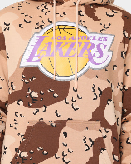 Mitchell & Ness Los Angeles Lakers Camo Reflective Hoodie Sand Camo