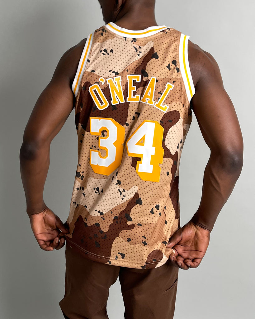 Los Angeles Lakers 96-97 Mitchell&Ness Heat-pressed Camouflage Color #34  NBA Jersey-311 in 2023