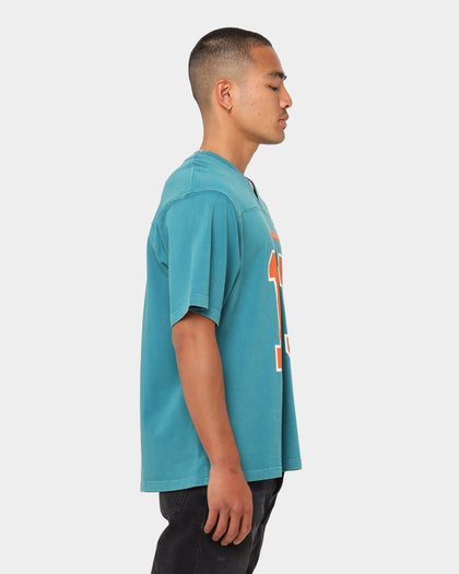 Mitchell Miami Dolphins Off Field Helmet Vintage T-Shirt Faded Teal