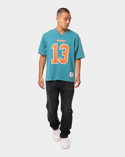 Mitchell Miami Dolphins Off Field Helmet Vintage T-Shirt Faded Teal