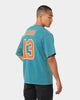 Mitchell Miami Dolphins Off Field Helmet Vintage T-Shirt Faded Teal