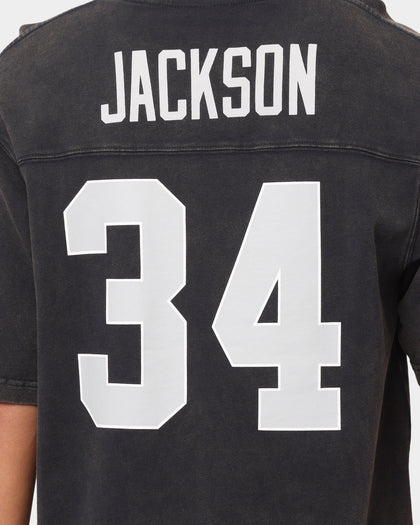 Mitchell Raiders Off Field Helmet Vintage T-Shirt Faded Black