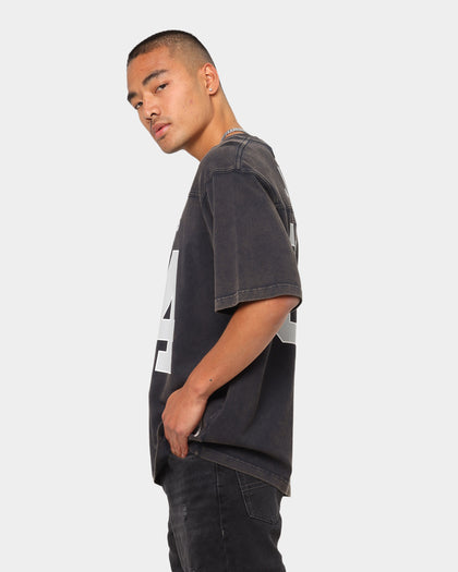 Mitchell Raiders Off Field Helmet Vintage T-Shirt Faded Black