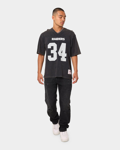 Mitchell Raiders Off Field Helmet Vintage T-Shirt Faded Black