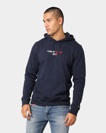 Tommy Jeans Linear Logo Hoodie Twilight Navy