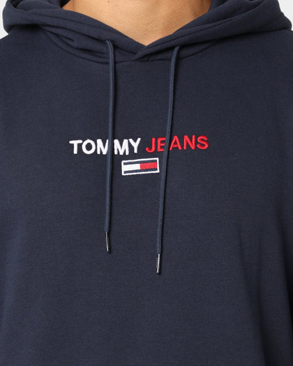 Tommy Jeans Linear Logo Hoodie Twilight Navy