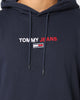 Tommy Jeans Linear Logo Hoodie Twilight Navy