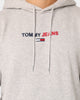 Tommy Jeans Linear Logo Hoodie Light Heather Grey