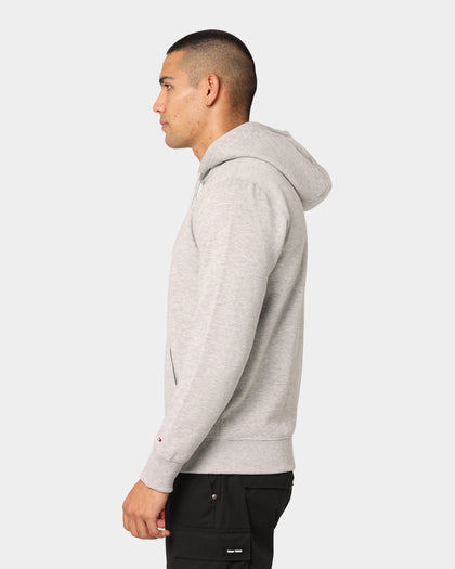 Tommy Jeans Linear Logo Hoodie Light Heather Grey