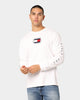 Tommy Jeans TJM Box Flag Long Sleeve T-Shirt White