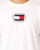 Tommy Jeans TJM Box Flag Long Sleeve T-Shirt White