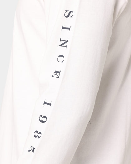 Tommy Jeans TJM Box Flag Long Sleeve T-Shirt White