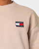 Tommy Jeans Tommy Badge Crewneck Soft Beige