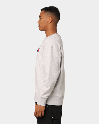 Tommy Jeans Tommy Badge Crewneck Silver Grey Heather