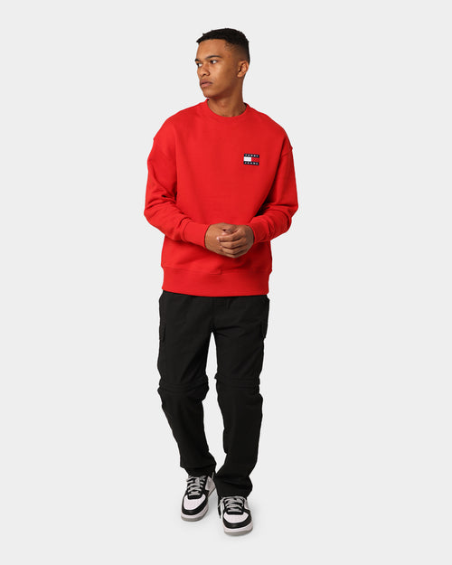 Tommy Jeans Tommy Badge Crewneck Deep Crimson