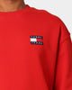 Tommy Jeans Tommy Badge Crewneck Deep Crimson