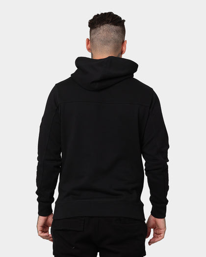 Calvin Klein Monogram Sleeve Badge Hoodie Black