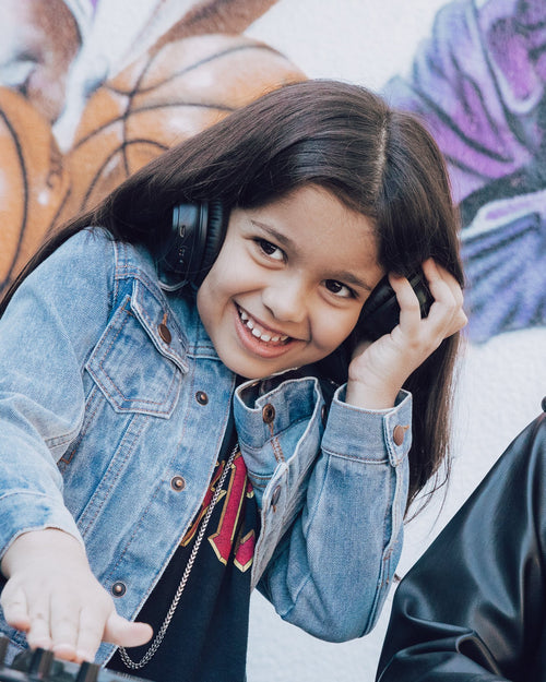 EN ES Kid's Realest Denim Jacket Light Blue Denim