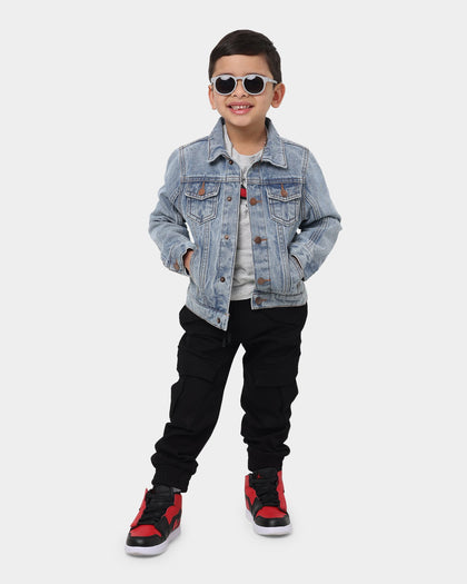 EN ES Kid's Realest Denim Jacket Light Blue Denim