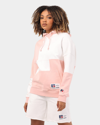 Russell Athletic Colour Blocked Hoodie Soy/Pink