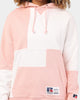 Russell Athletic Colour Blocked Hoodie Soy/Pink