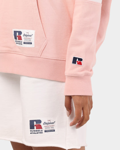 Russell Athletic Colour Blocked Hoodie Soy/Pink