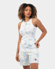 Russell Athletic Women's Racer Rip Tank Top Blue Tie Dye
