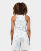 Russell Athletic Women's Racer Rip Tank Top Blue Tie Dye