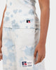 Russell Athletic Women's Racer Rip Tank Top Blue Tie Dye