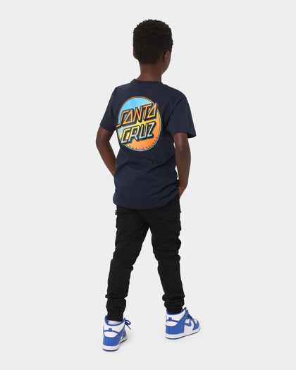 Santa Cruz Kid's Contra Dot T-Shirt Blue Nights