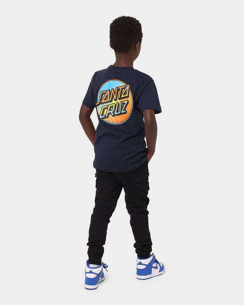 Santa Cruz Kid's Contra Dot T-Shirt Blue Nights