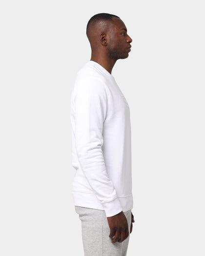Tommy Jeans Tonal Corp Logo Crew White