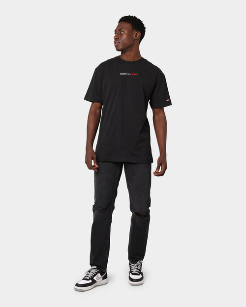 Tommy Jeans Linear Logo Tee Black
