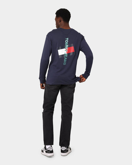 Tommy Jeans Vertical Tommy Logo Tee Twilight Navy