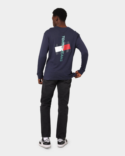 Tommy Jeans Vertical Tommy Logo Tee Twilight Navy