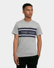 Tommy Jeans Stripe Colour-Block T-Shirt Light Grey Heather/White/Twilight Navy