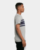 Tommy Jeans Stripe Colour-Block T-Shirt Light Grey Heather/White/Twilight Navy