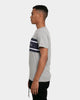 Tommy Jeans Stripe Colour-Block T-Shirt Light Grey Heather/White/Twilight Navy