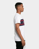 Tommy Jeans Stripe Colour-Block T-Shirt White/Red/Twilight Navy