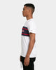 Tommy Jeans Stripe Colour-Block T-Shirt White/Red/Twilight Navy