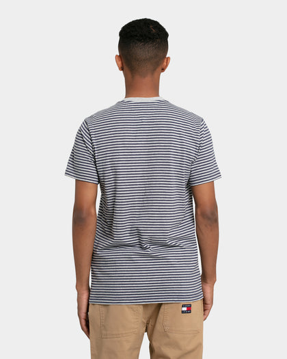 Tommy Jeans Stripe Tab T-Shirt Twilight Navy/Light Grey Heather