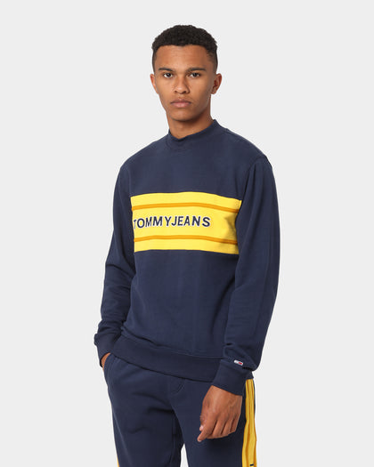 Tommy Jeans Band Mock Neck Crewneck Twilight Navy
