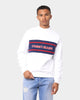 Tommy Jeans Band Mock Neck Crewneck White Multi-coloured