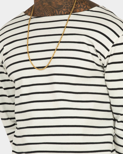 XXIII Paris Stripe Long Sleeve T-Shirt Black/White