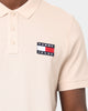 Tommy Jeans Tommy Badge Lightweight Polo Shirt Smooth Stone